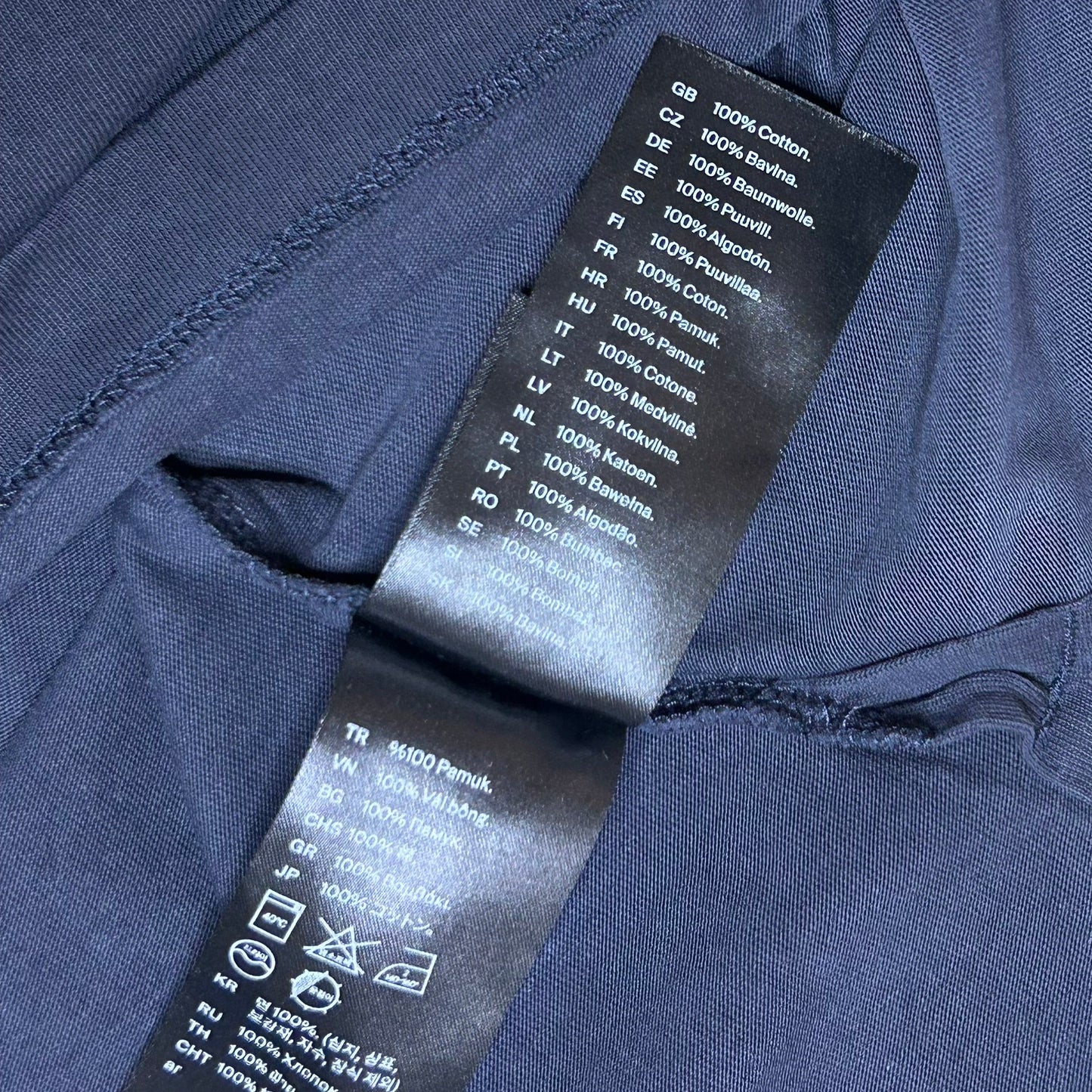 Secondhand dark blue cotton COS T-Shirt