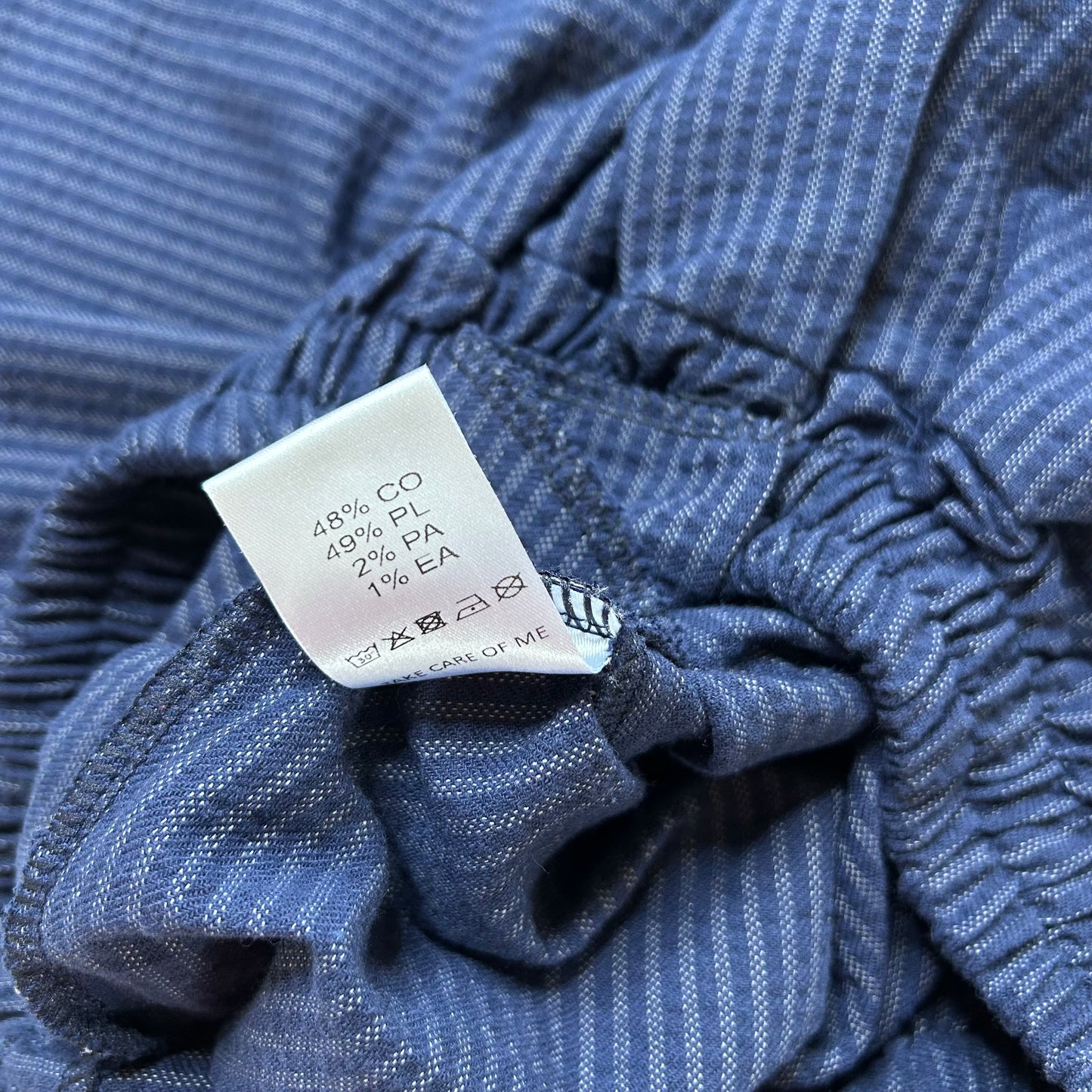 Secondhand dark blue striped Butter&Hazel Pants