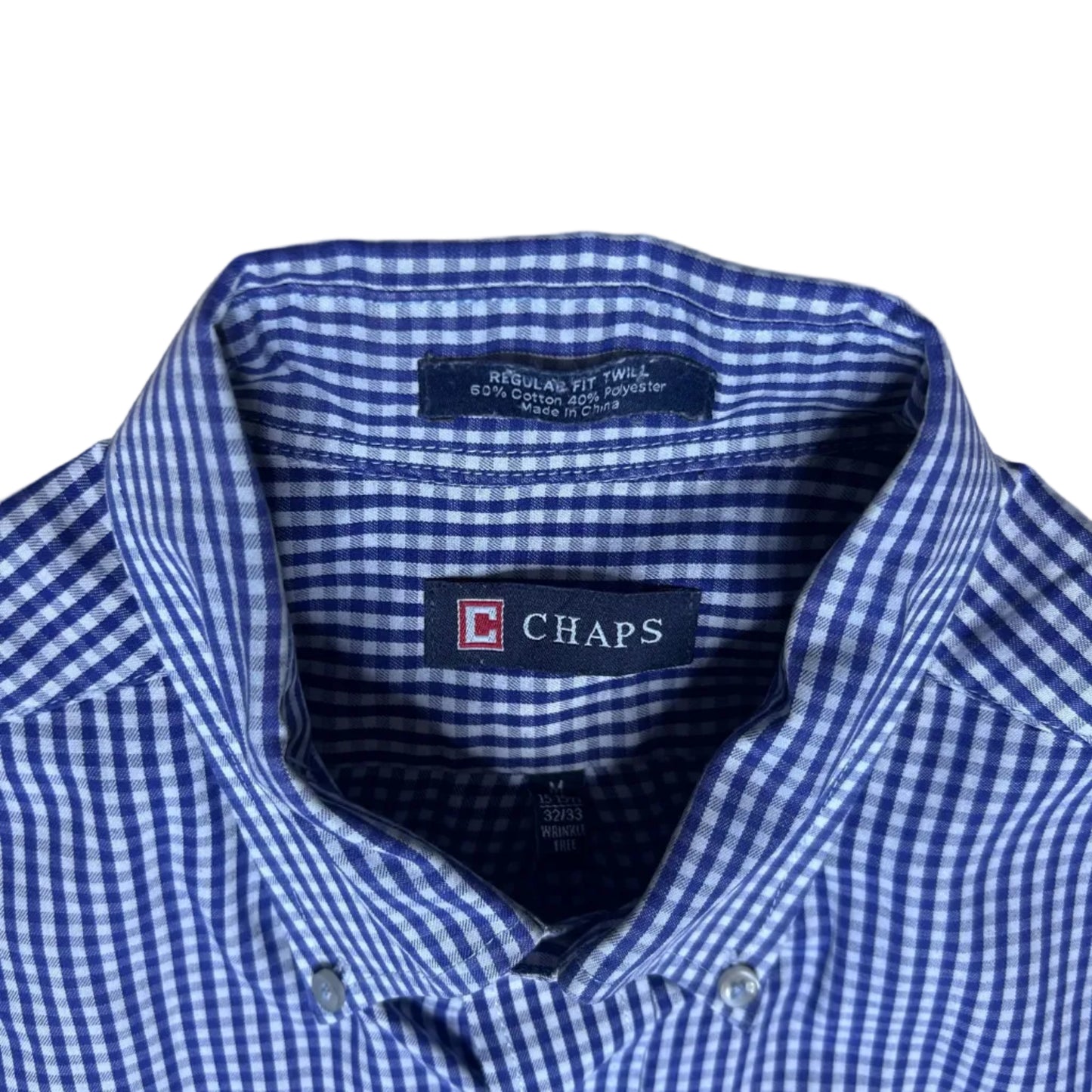 Vintage white and blue checkered Shirt