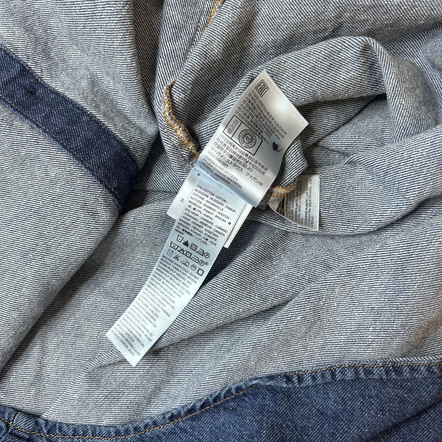 Secondhand blue cotton Levi's Denim Blouse