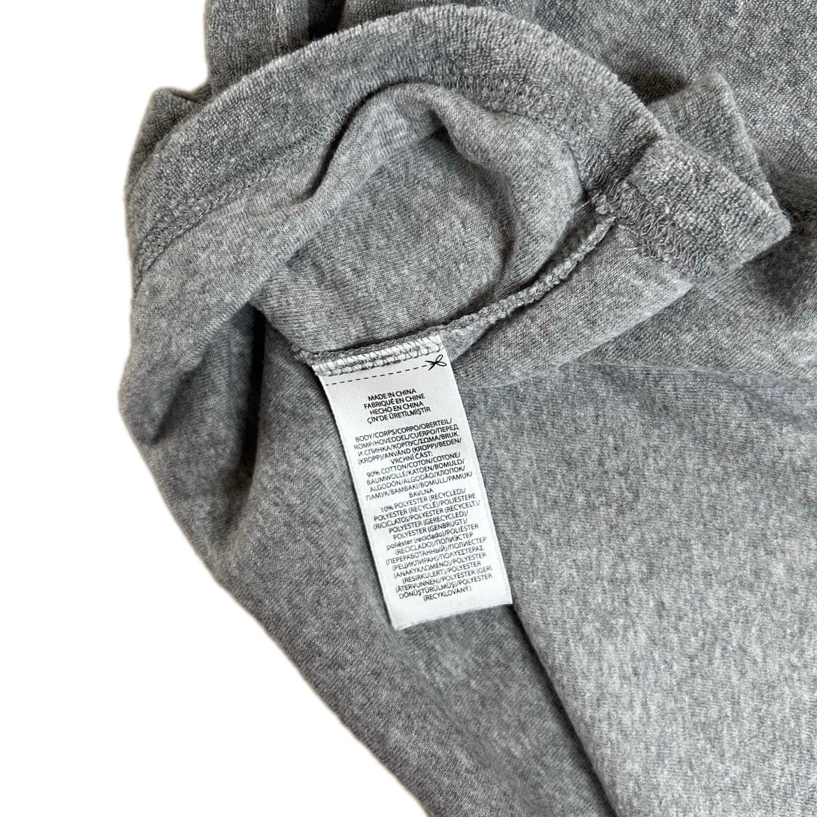 Secondhand grey cotton terrycloth Ralph Lauren T-Shirt