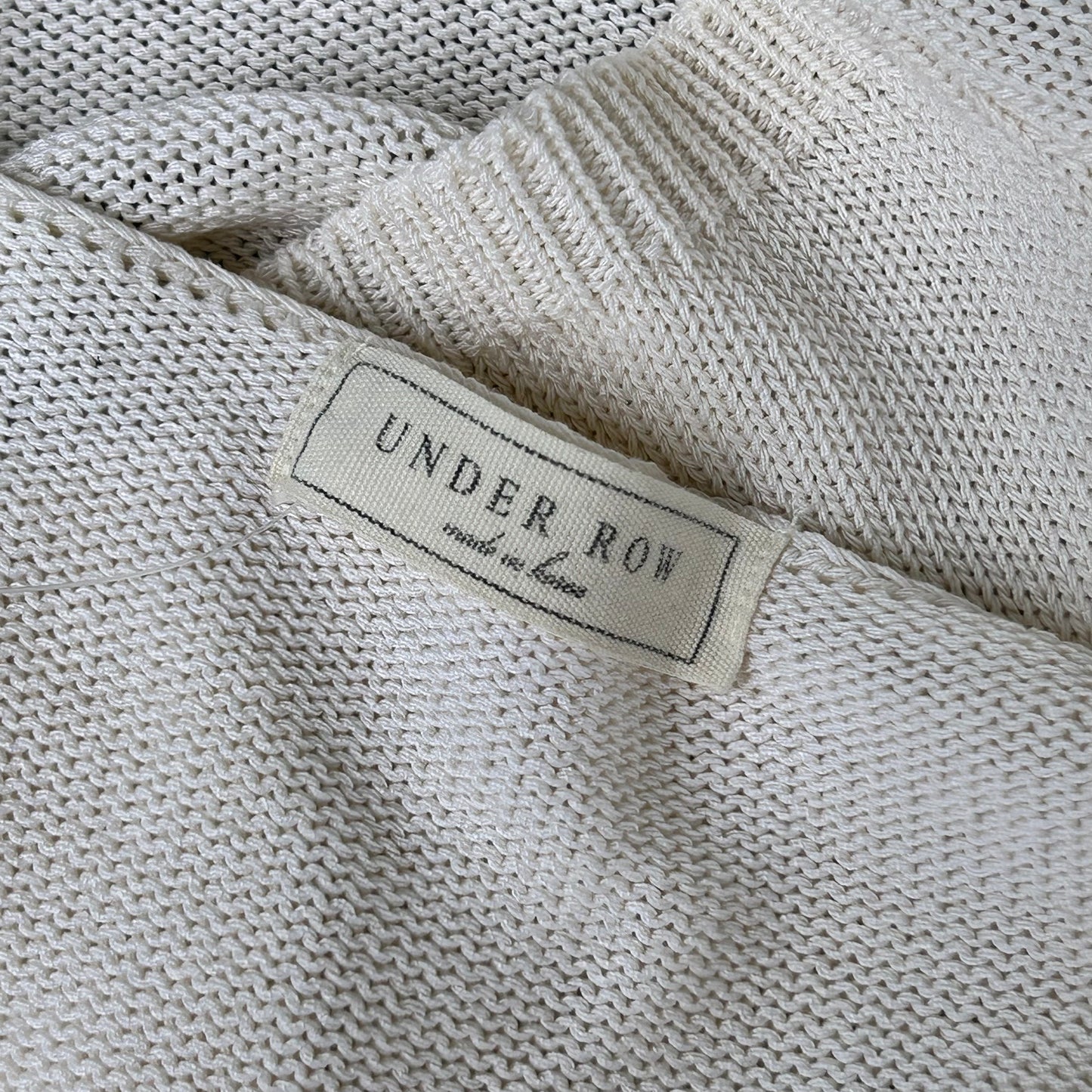 Secondhand white crochet cotton Under Row Top
