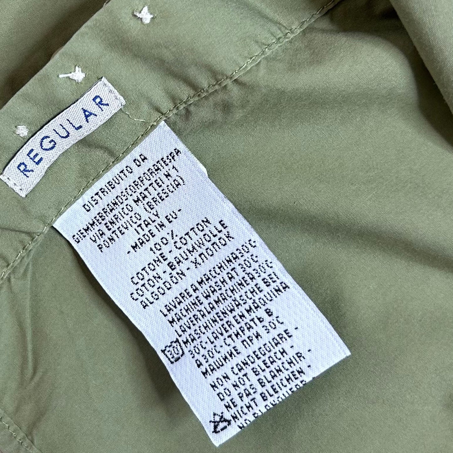 Secondhand khaki green cotton Tintoria Mattei Shirt