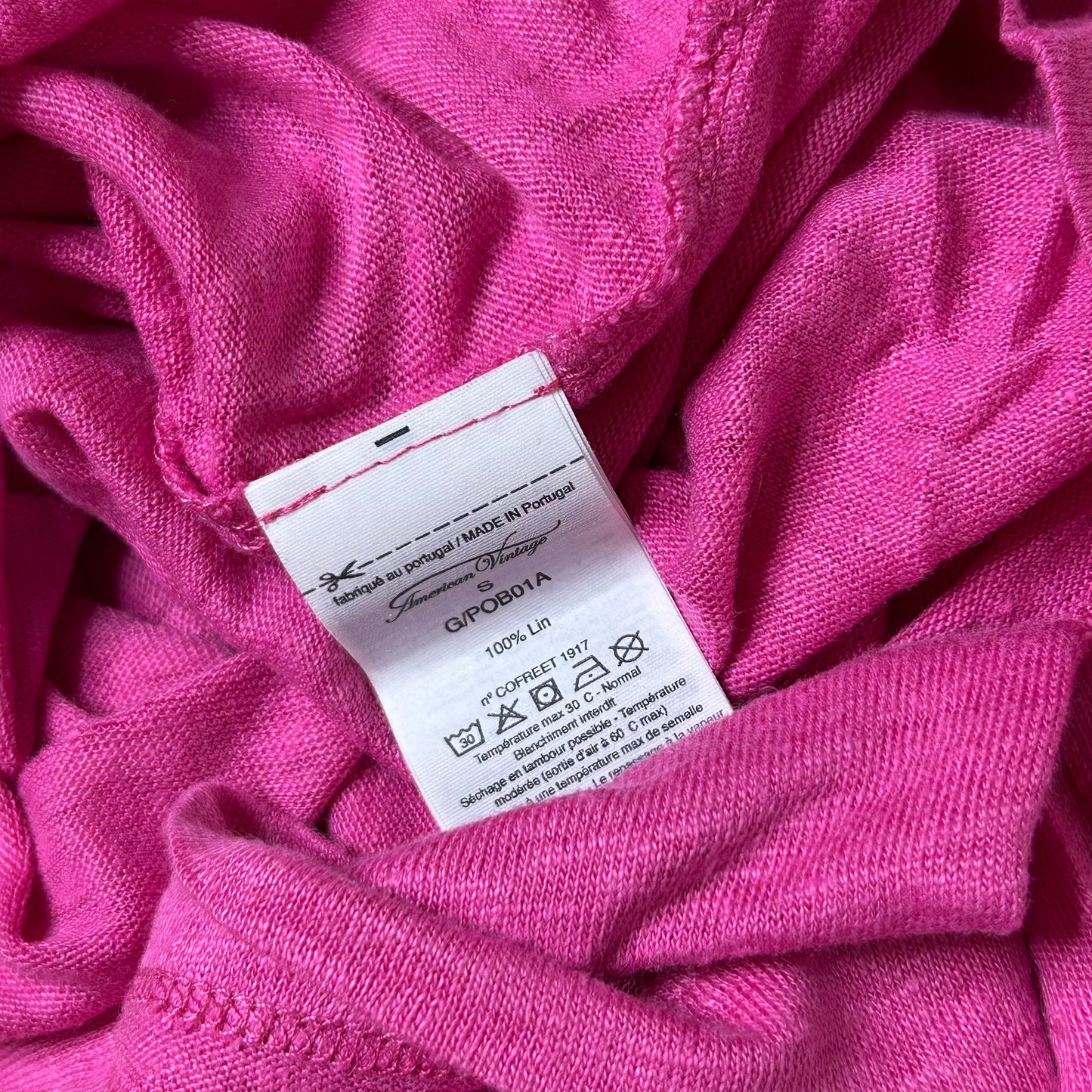 Secondhand pink linen American Vintage Pants