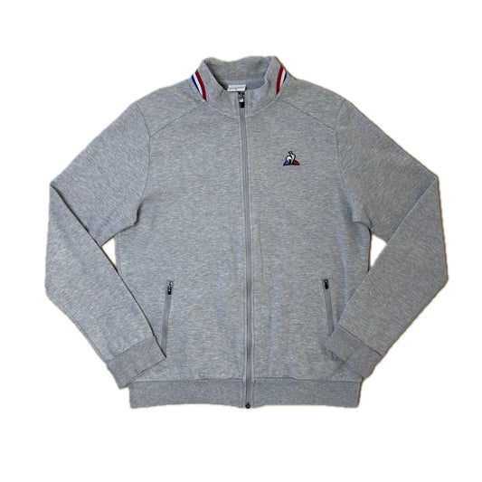 Secondhand grey cotton Le Coq Sportif Zip-Up Jacket 