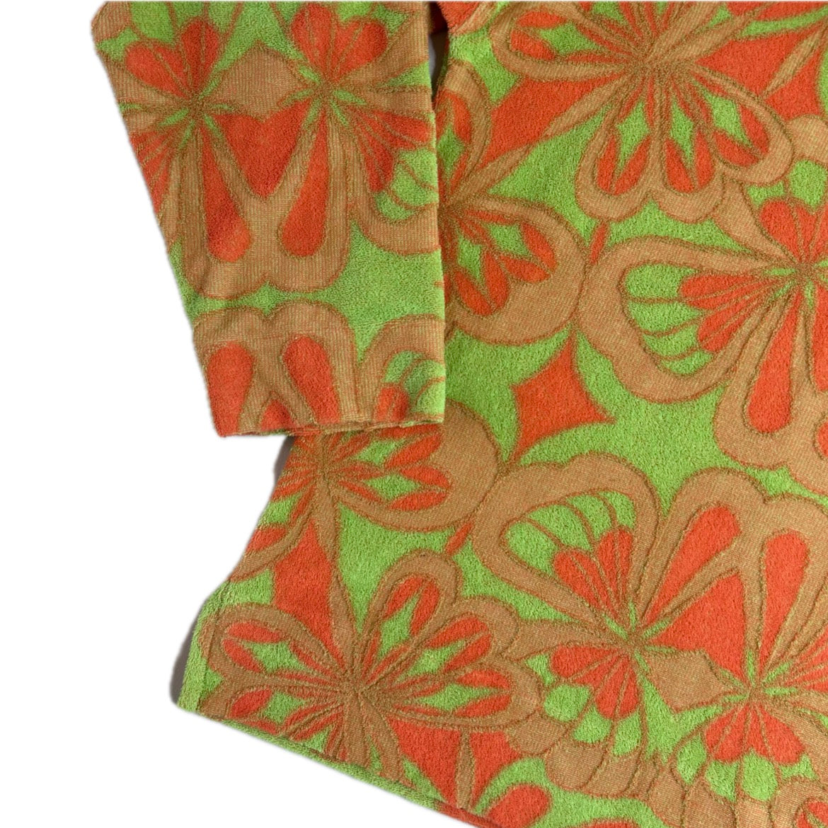 Secondhandhand green and orange cotton terrycloth Sandro Hoodie