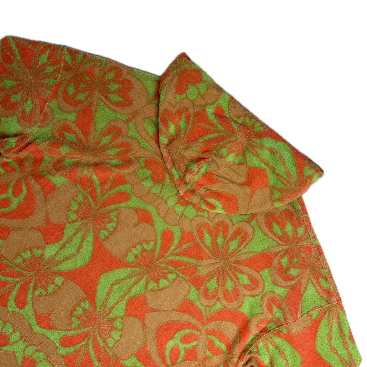 Secondhandhand green and orange cotton terrycloth Sandro Hoodie