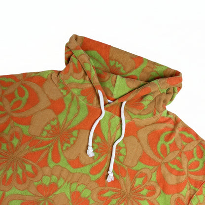 Secondhandhand green and orange cotton terrycloth Sandro Hoodie