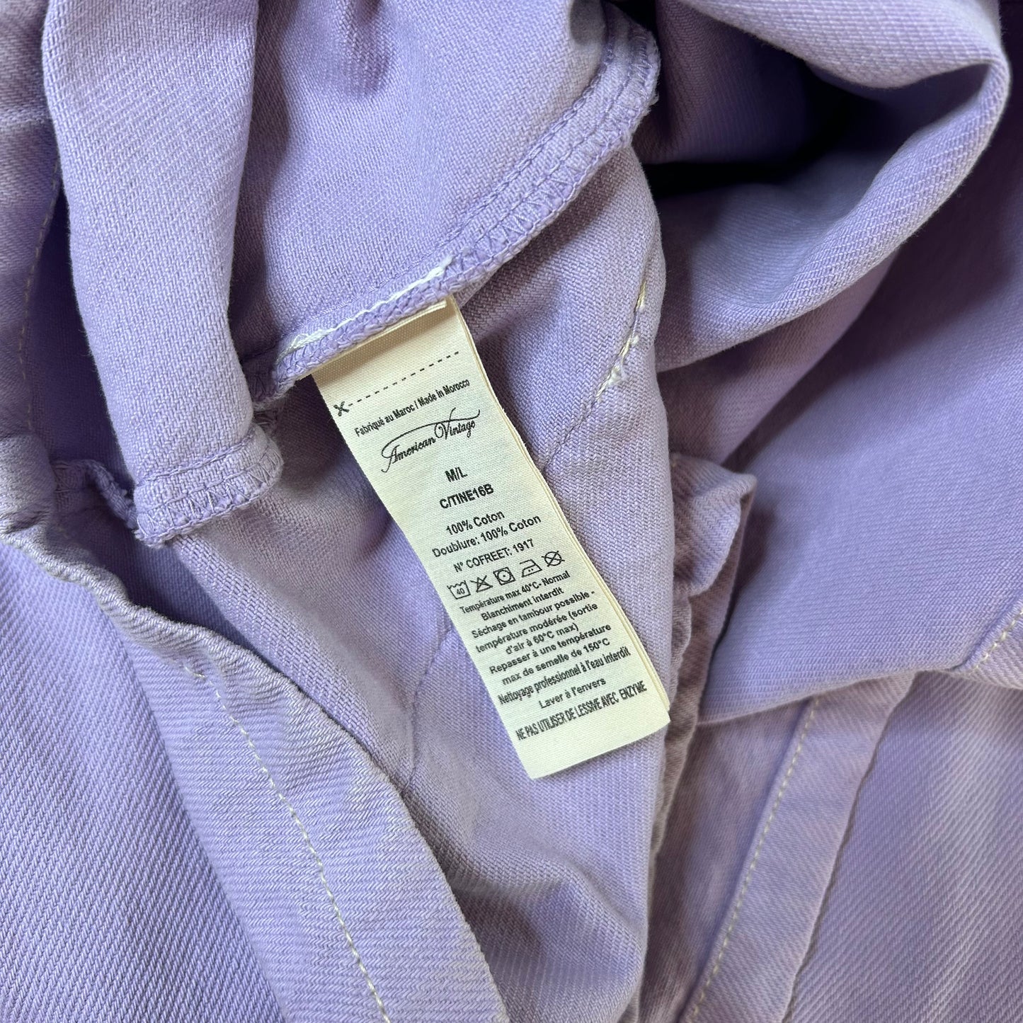 Secondhand lila cotton American Vintage Jacket 