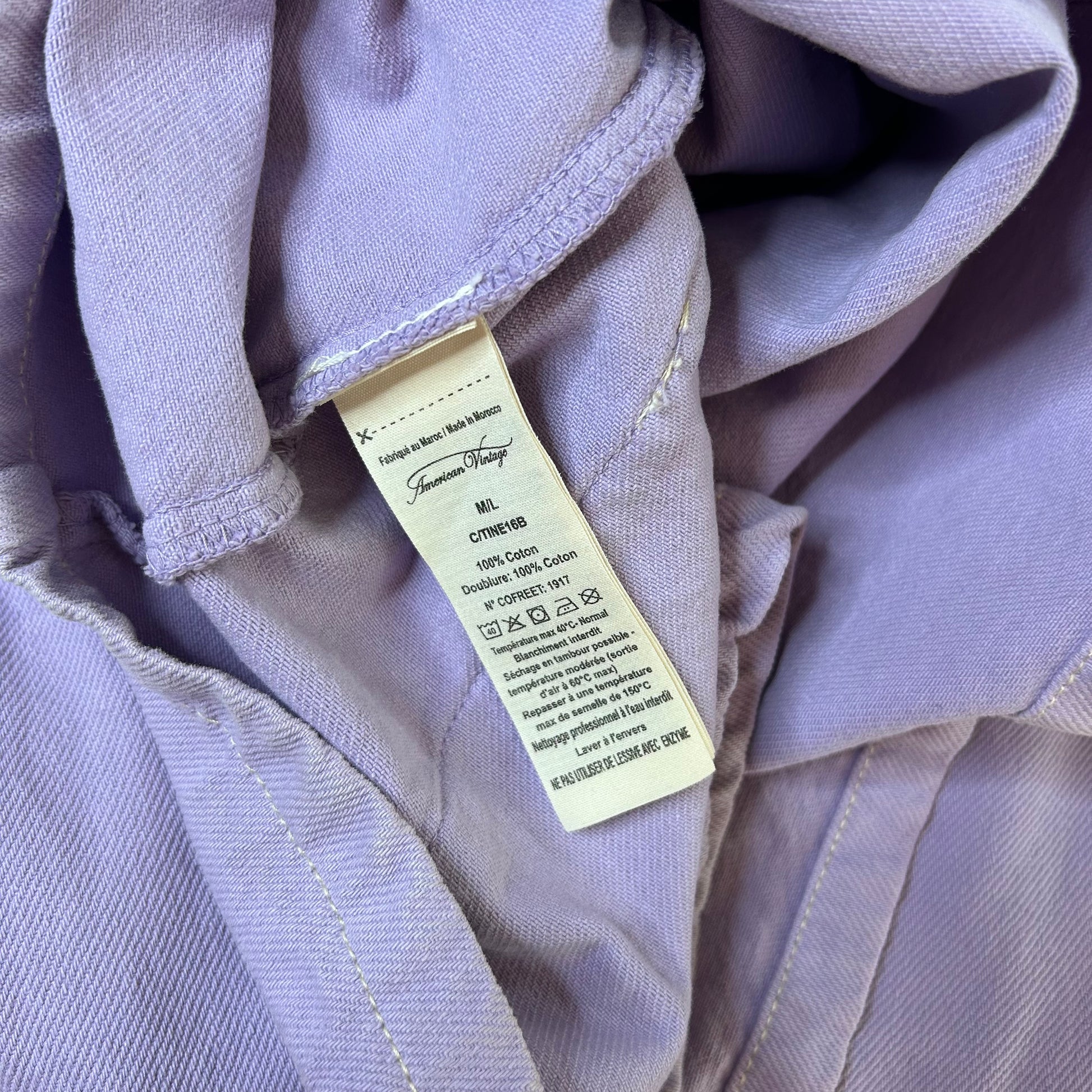 Secondhand lila cotton American Vintage Jacket 
