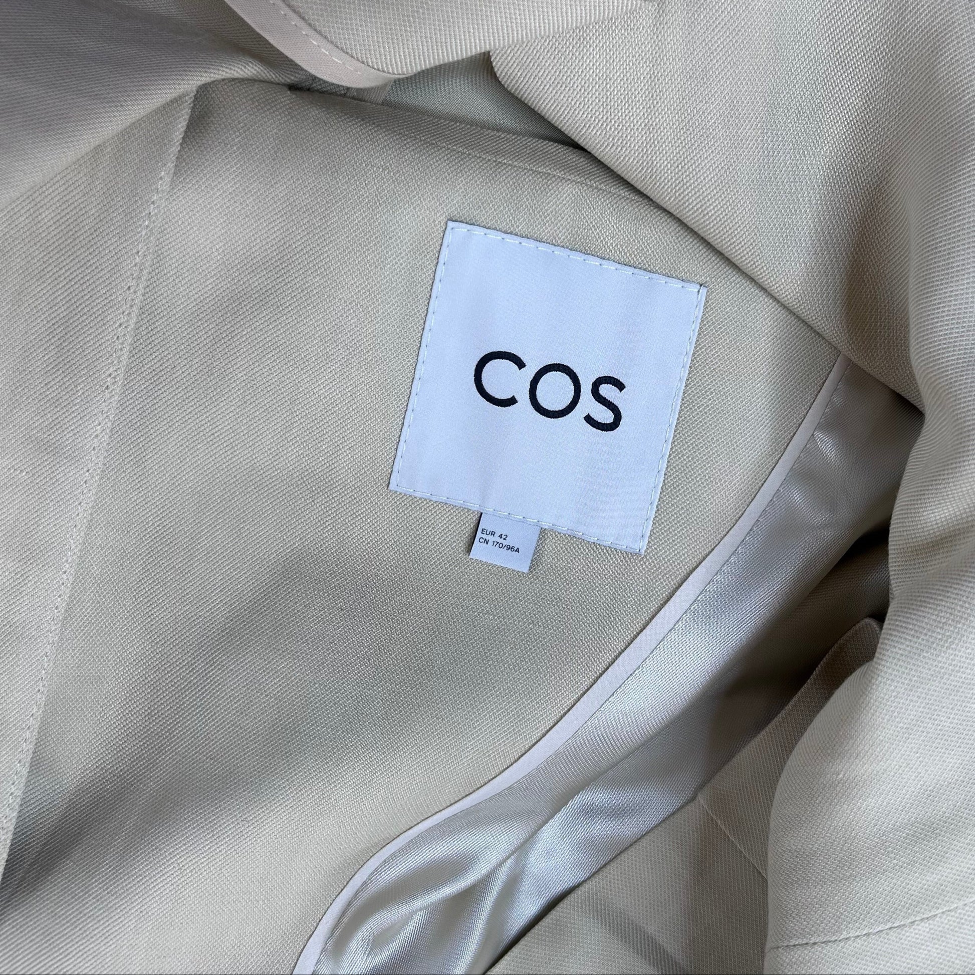 Secondhand beige linen COS Blazer