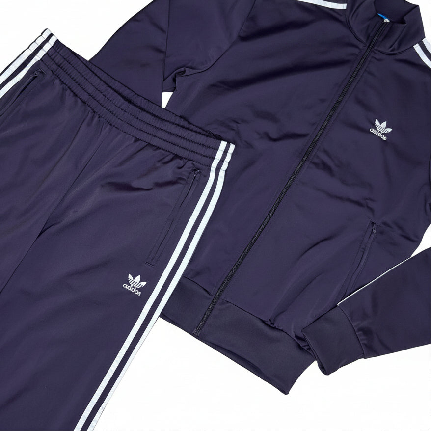 Secondhand aubergine Adidas Tracksuit Pants and Jacket