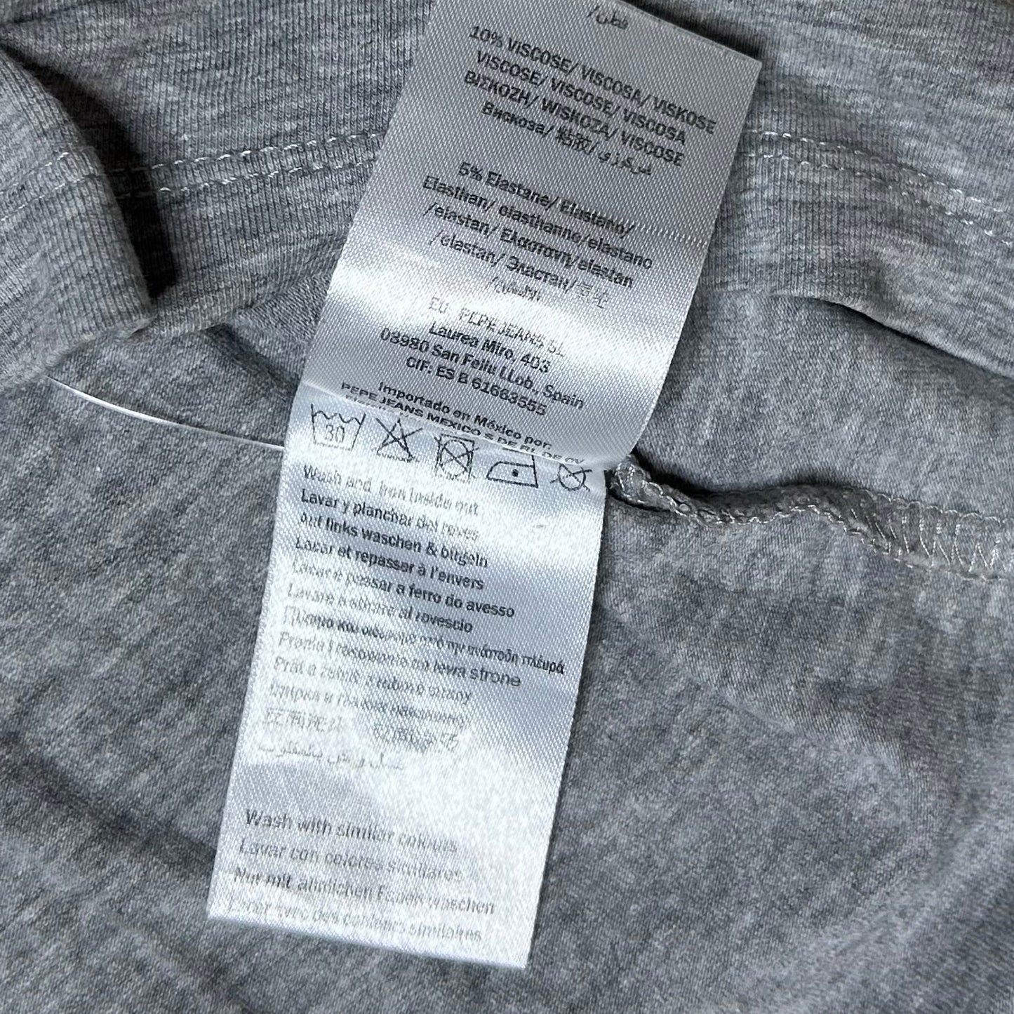 Secondhand grey cotton Pepe Jeans T-Shirt 