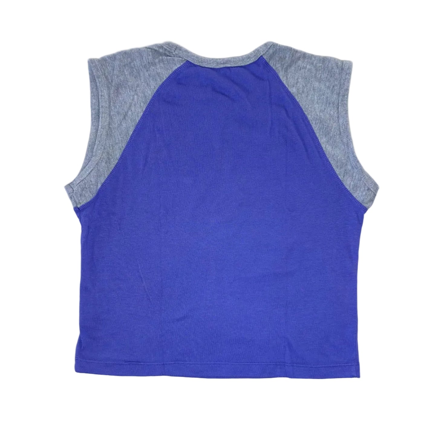 Vintage blue and grey cotton Top with glitter number 54