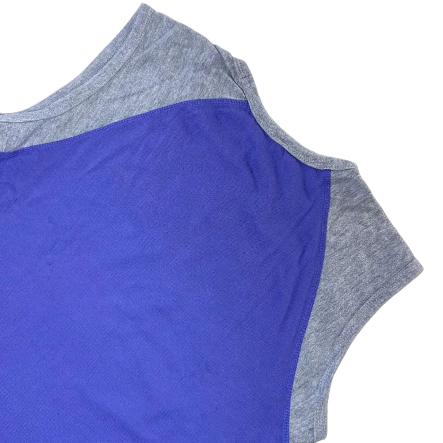 Vintage blue and grey cotton Top with glitter number 54