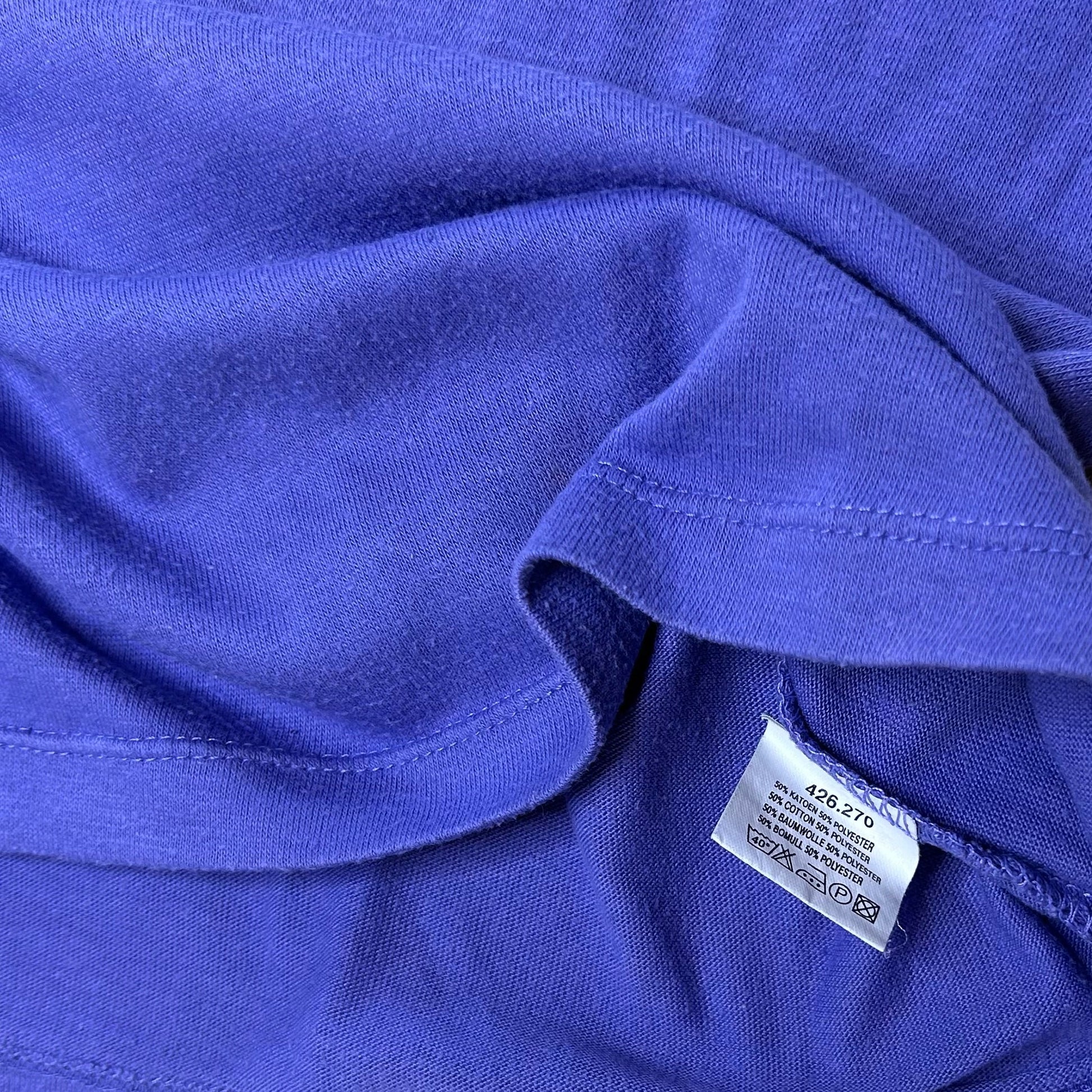 Vintage blue and grey cotton Top with glitter number 54