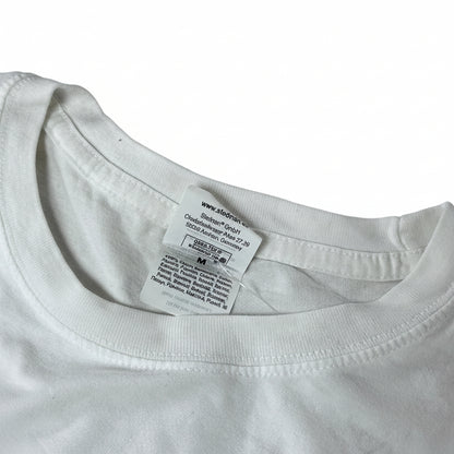 Secondhand white cotton T-Shirt with "I Love Amsterdam" print 