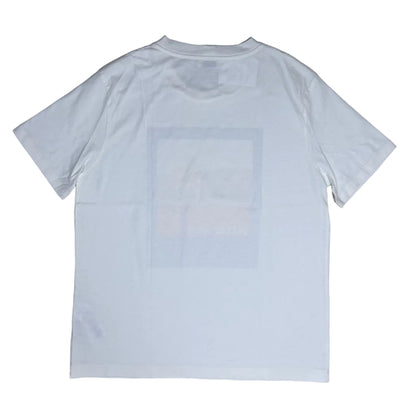 Secondhand white Sandro T-Shirt with colorful graphic print 