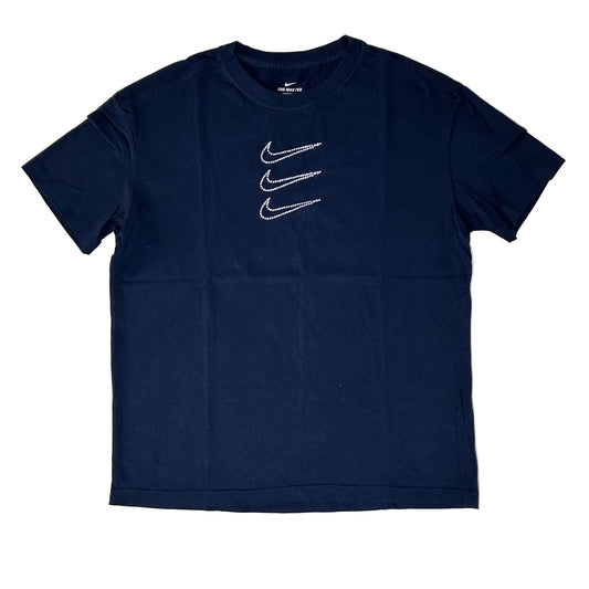 Secondhand black Nike T-Shirt with Rhinestones 