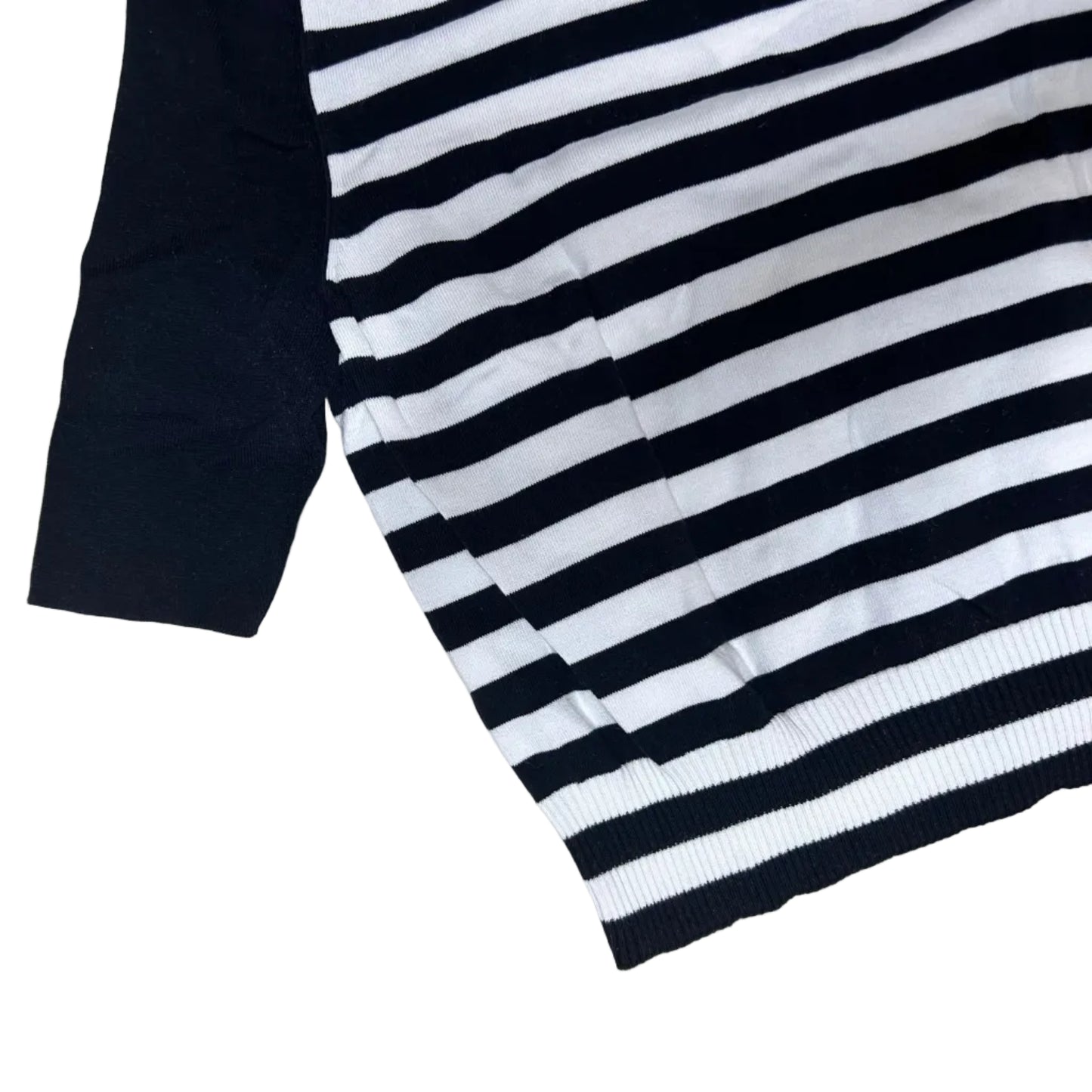 Secondhand black and white striped cotton Akris Punto Cardigan 