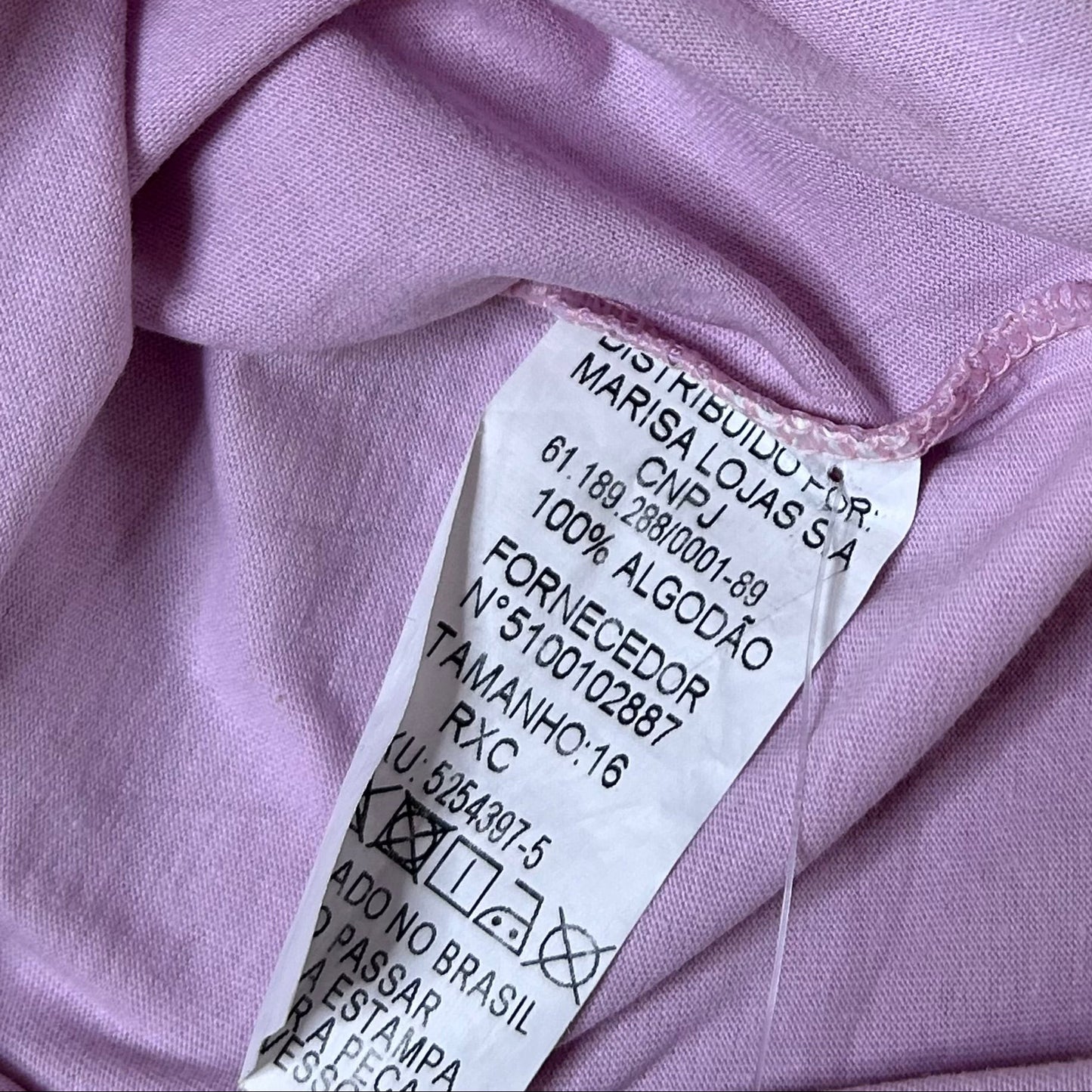 Secondhand light pink cropped cotton Powerpuff Girls T-Shirt with colorful print 