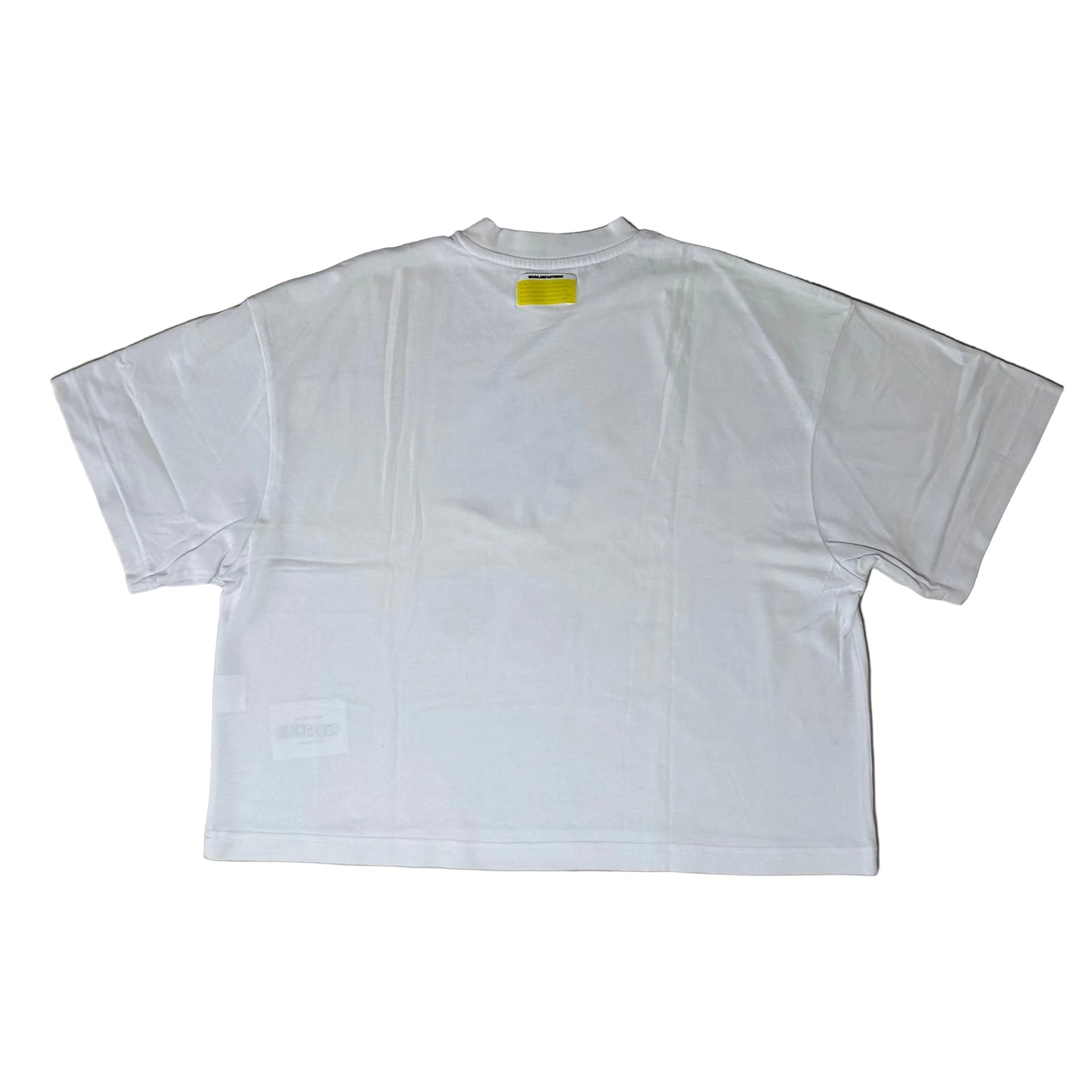 Secondhand white cotton Mugo Department T-Shirt with Print 