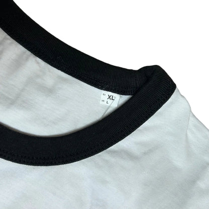 Secondhand white Stanley/Stella T-Shirt with pink graphic print 