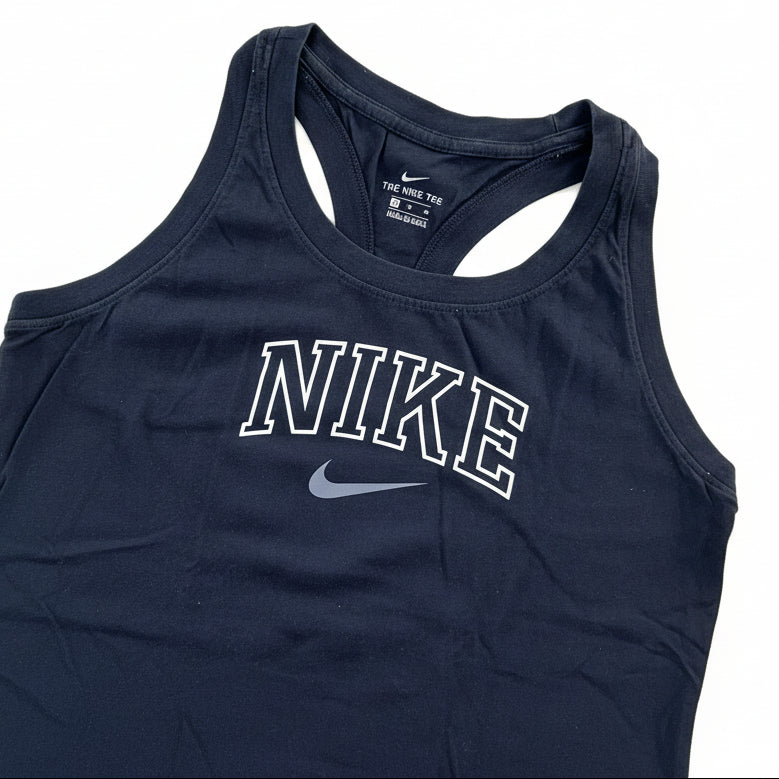 Secondhand black cotton Nike Top with white print 