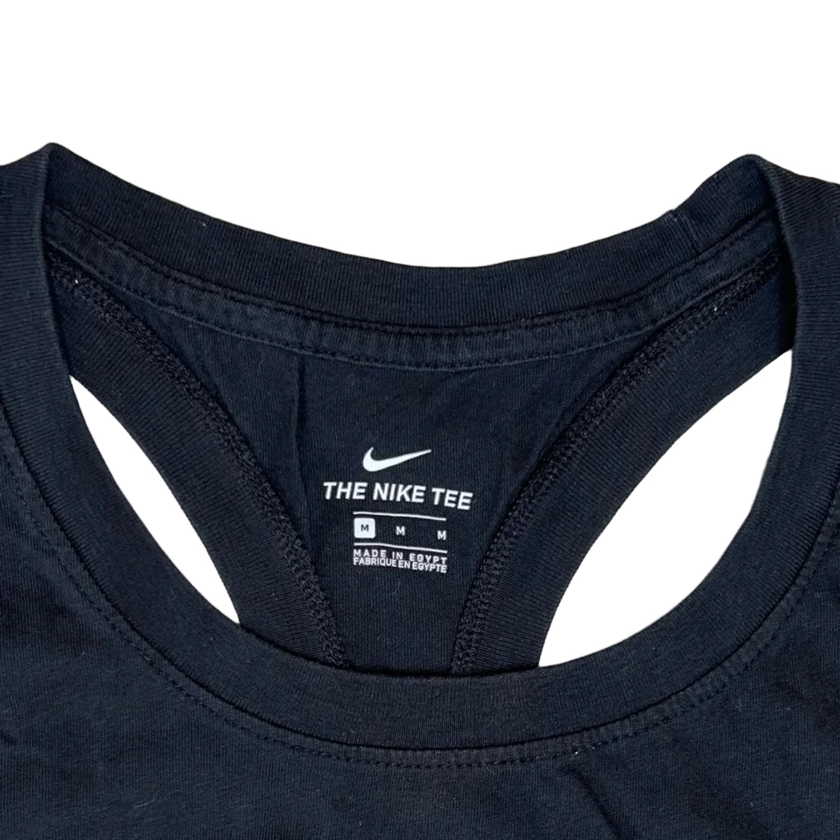 Secondhand black cotton Nike Top with white print 