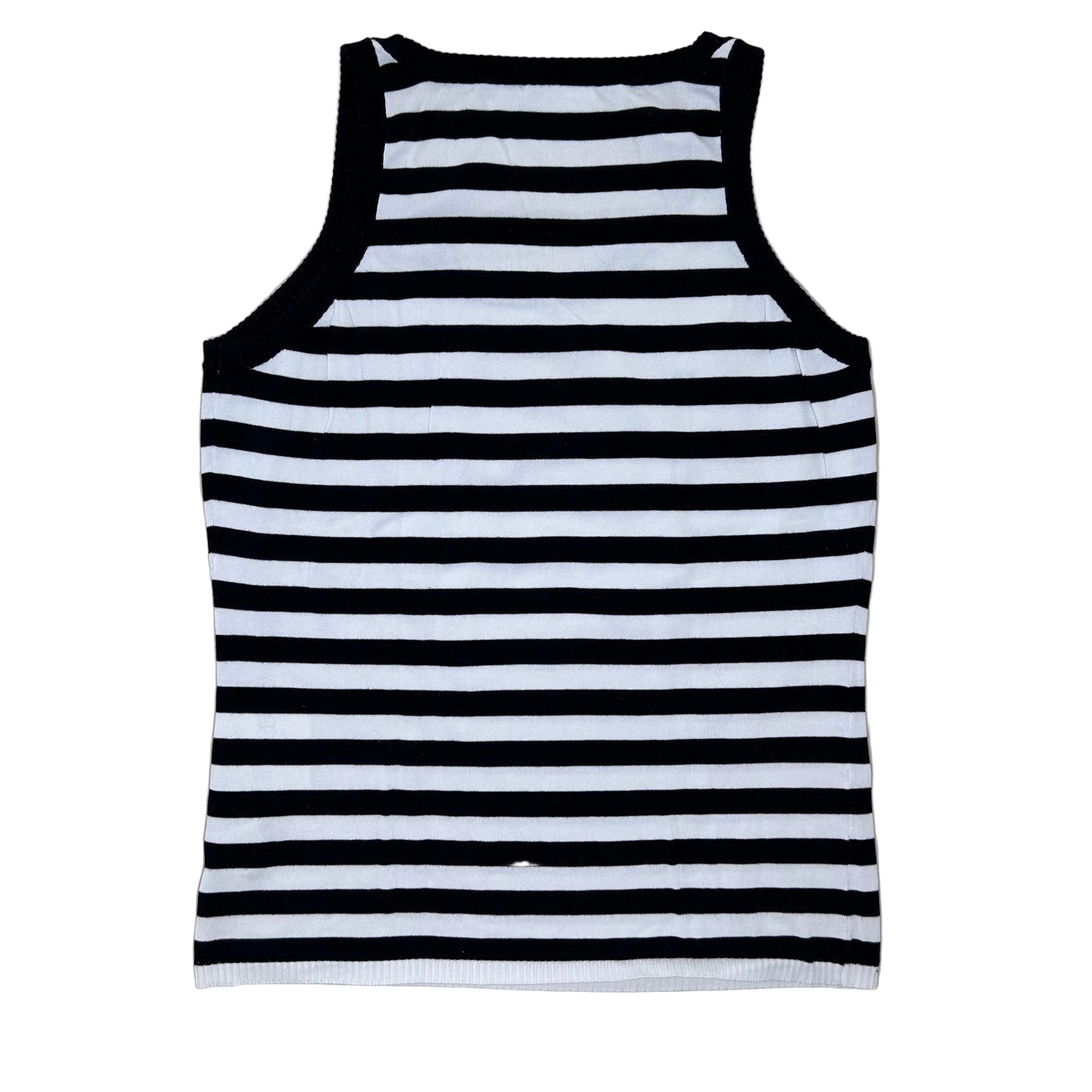 Secondhand black and white striped cotton Akris Punto Top 