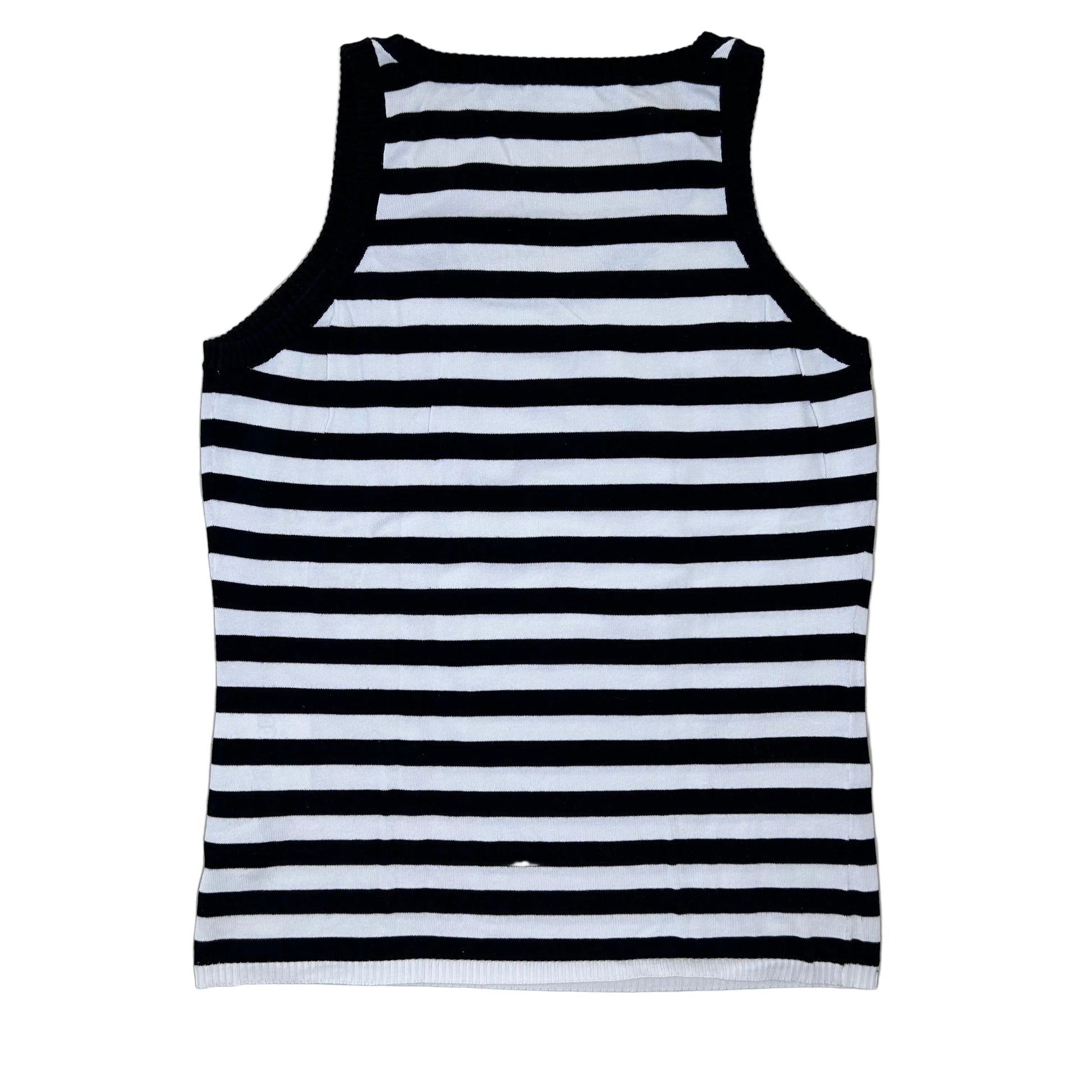 Secondhand black and white striped cotton Akris Punto Top 