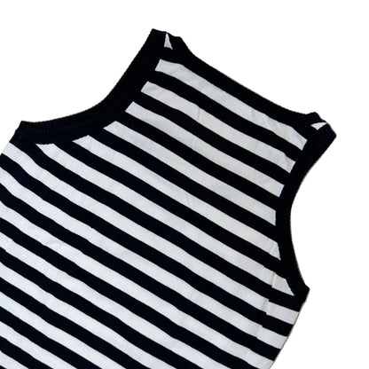 Secondhand black and white striped cotton Akris Punto Top 