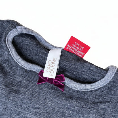 Secondhand grey wool Mads Norgaard x Caro Editions #101 Top 