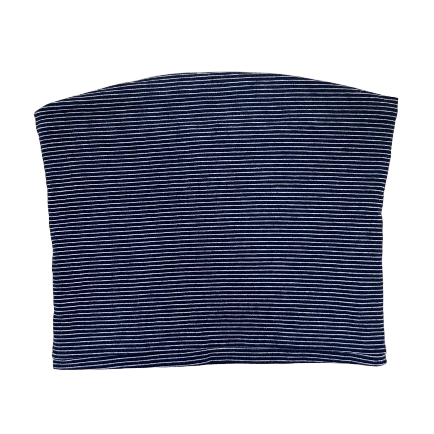 Secondhand cotton blue and white striped Brandy Melville Tube Top 