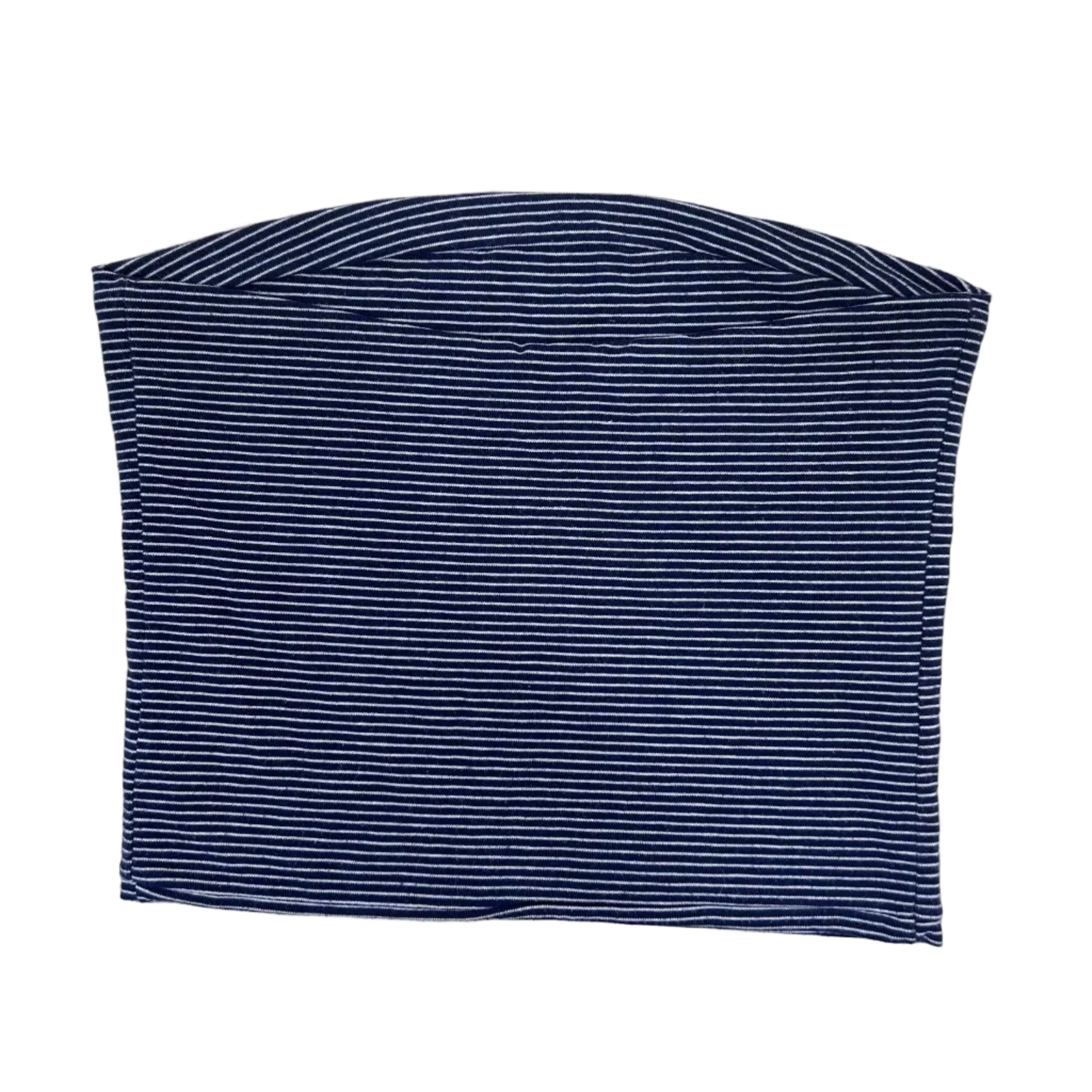 Secondhand cotton blue and white striped Brandy Melville Tube Top 