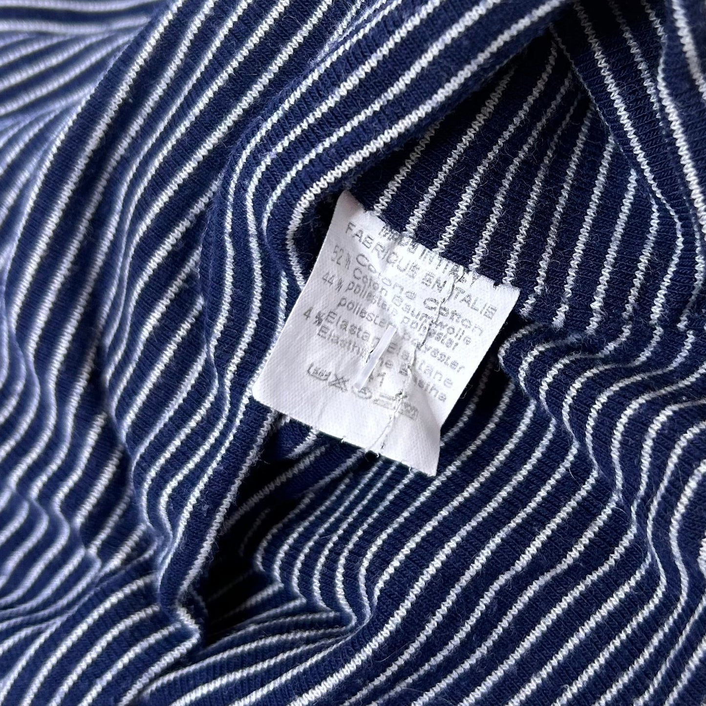 Secondhand cotton blue and white striped Brandy Melville Tube Top 