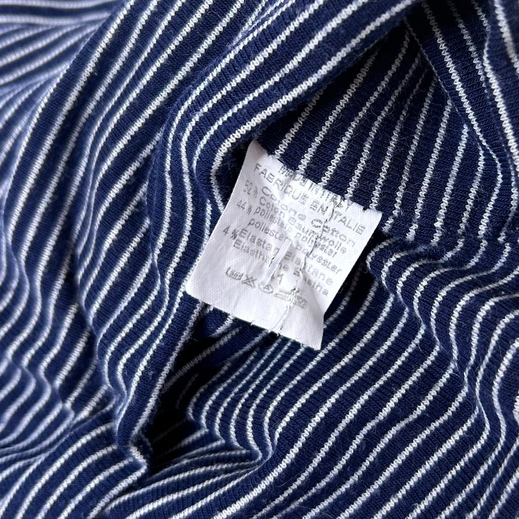 Secondhand cotton blue and white striped Brandy Melville Tube Top 