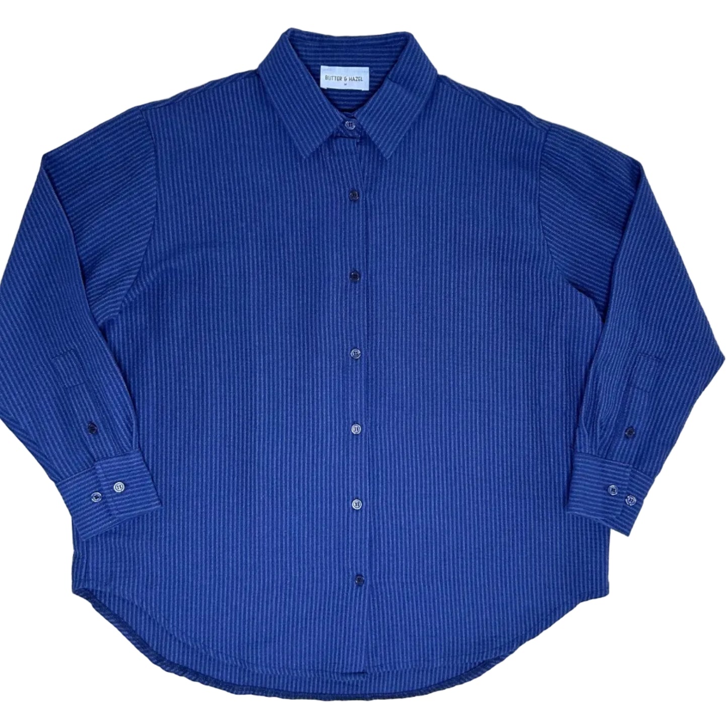 Secondhand dark blue striped Butter&Hazel Blouse