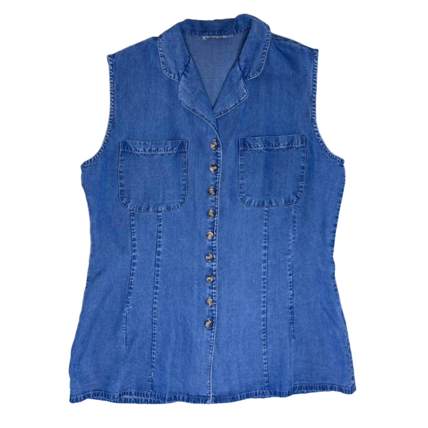 vintage denim blouse