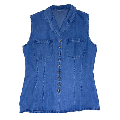 vintage denim blouse