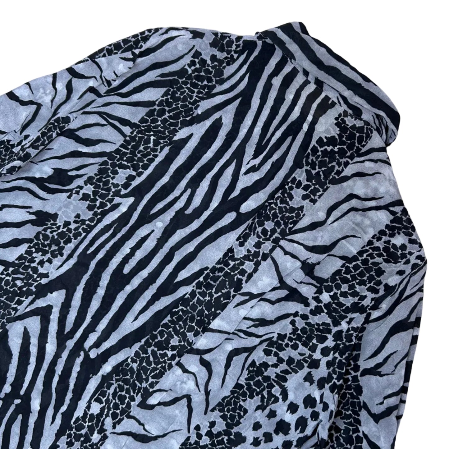 Vintage Blouse with Animal Print