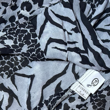 Vintage Blouse with Animal Print