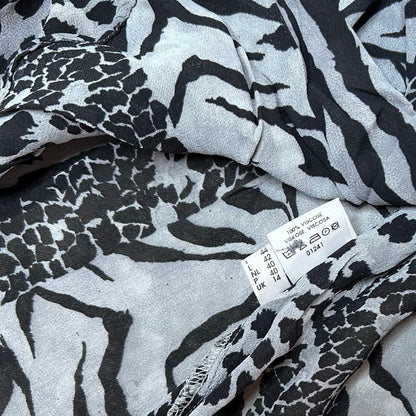 Vintage Blouse with Animal Print
