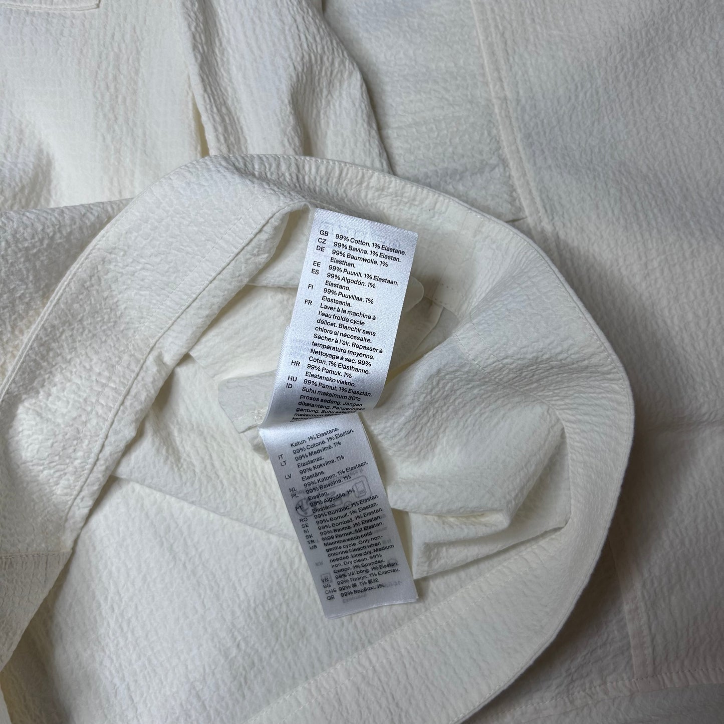 Secondhand white cotton COS Blouse 