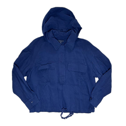 Secondhand dark blue Cos Blouse with Hood 