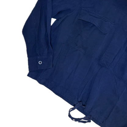 Secondhand dark blue Cos Blouse with Hood 