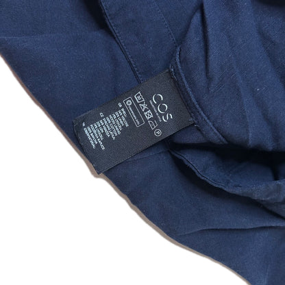 Secondhand dark blue Cos Blouse with Hood 