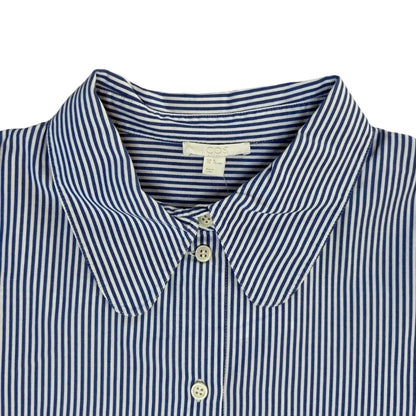 Secondhand white and blue striped cotton COS Blouse 