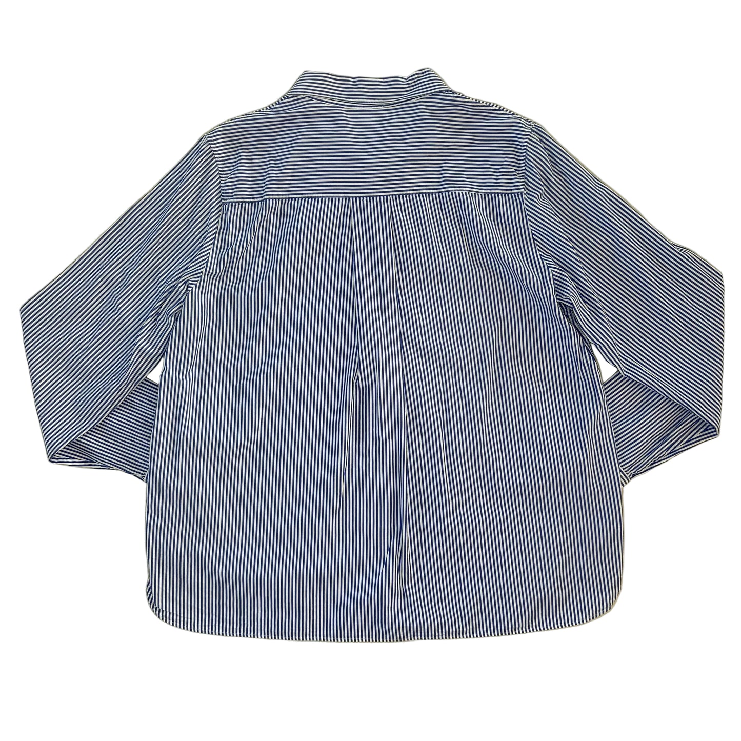 Secondhand white and blue striped cotton COS Blouse 