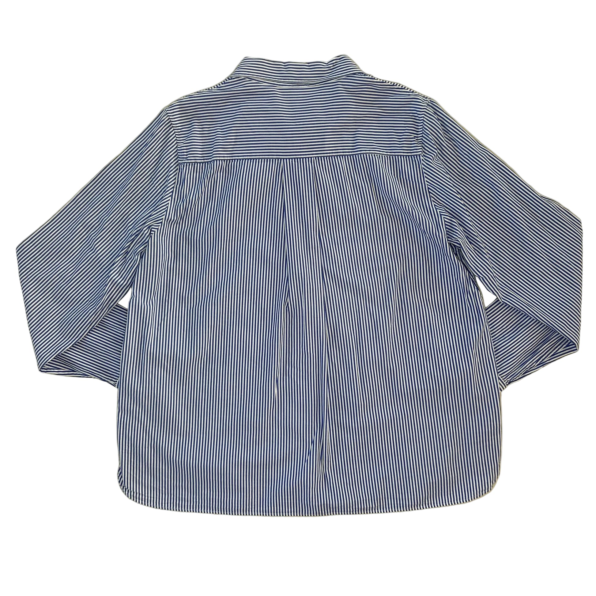 Secondhand white and blue striped cotton COS Blouse 